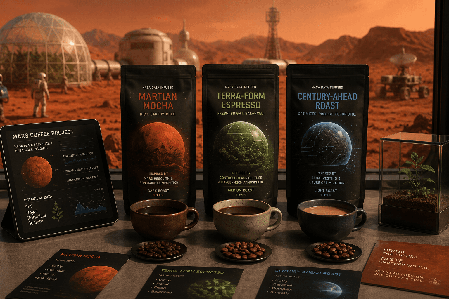 Kızıl Gezegen'in Tadına Varın: NASA Verileriyle Geleceğin Kahveleri Tasarlandı