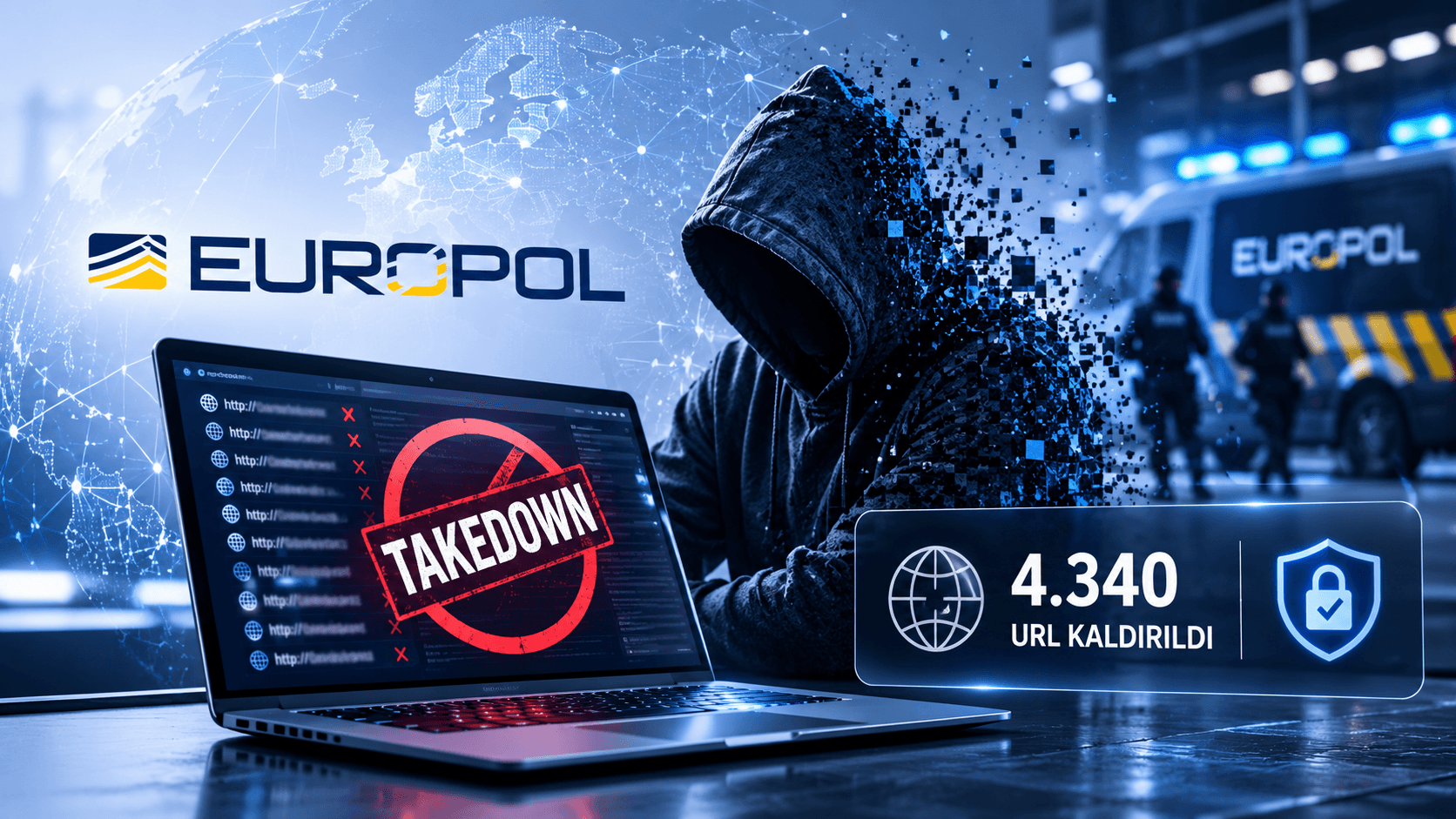 Europol'den Dijital Yeraltı Dünyasına Büyük Darbe: 'The Com' Bağlantılı 4 Bin 340 URL Kaldırıldı