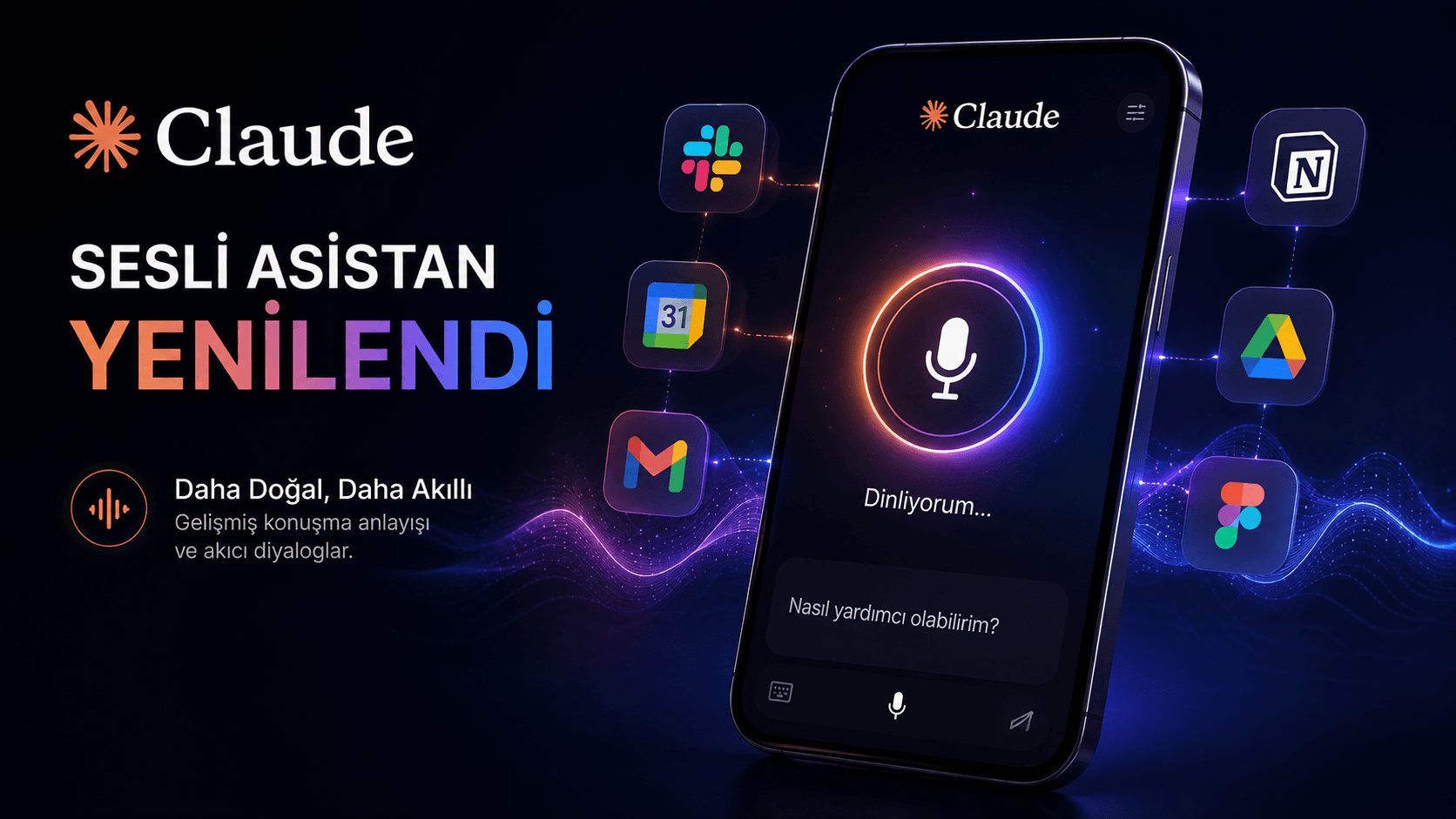 Claude'ün Sesli Asistan Yetenekleri Büsbütün Yenilendi: Akıllı Modeller ve Uygulama Entegrasyonu Geldi