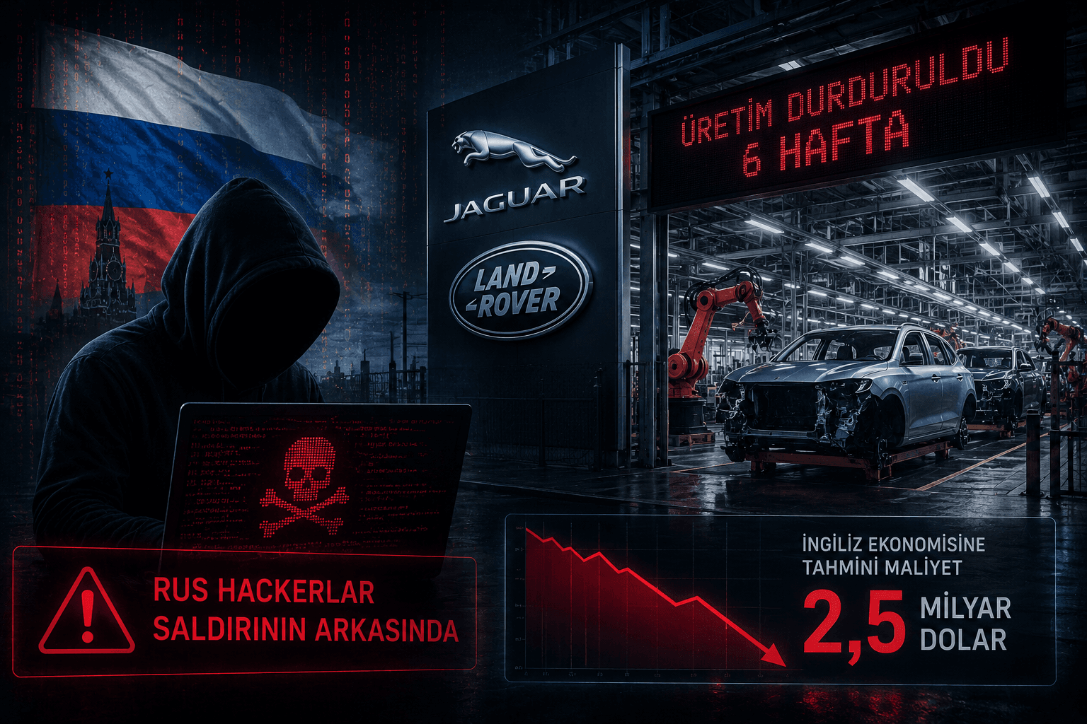 Jaguar Land Rover'ı Felç Eden Siber Saldırının Arkasında Rus Bağlantısı Çıktı