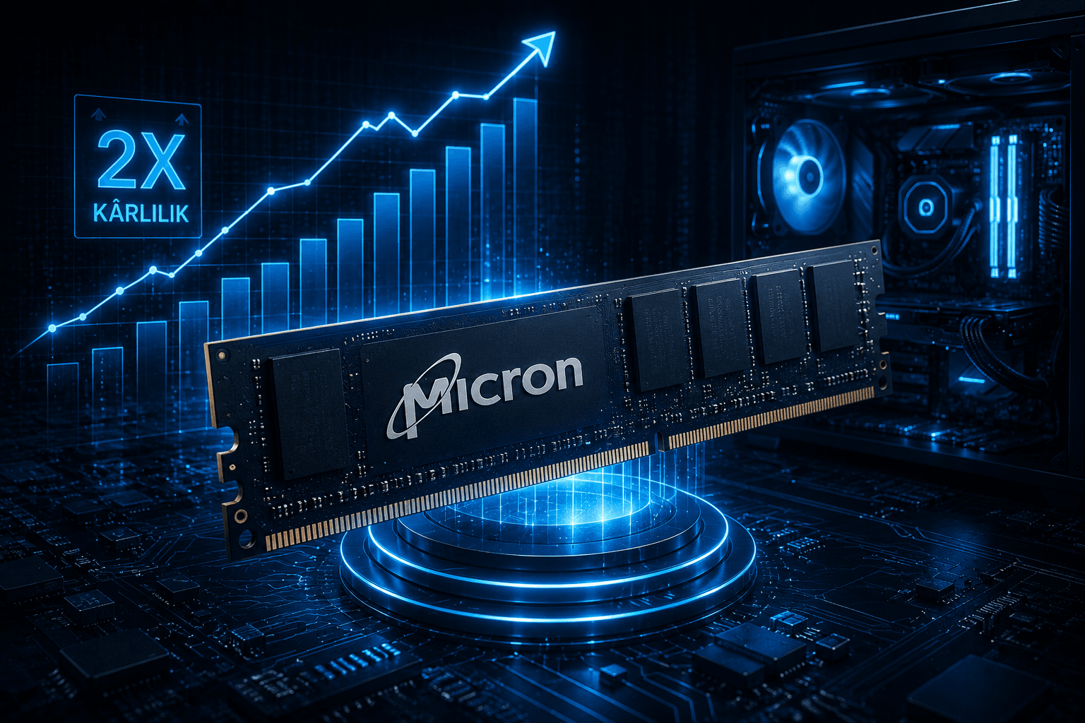Micron’dan Çarpıcı Yükseliş: PC Bellekleri Kârlılığı İkiye Katladı
