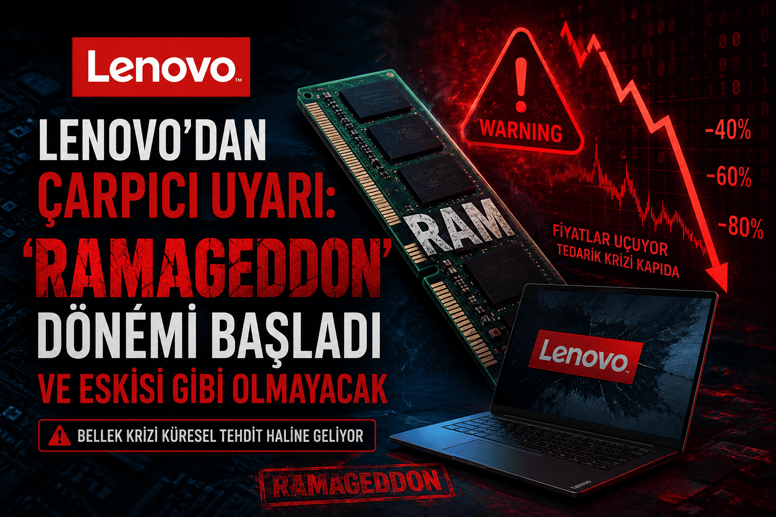 Lenovo'dan Çarpıcı Uyarı: 'RAMageddon' Dönemi Başladı ve Eskisi Gibi Olmayacak