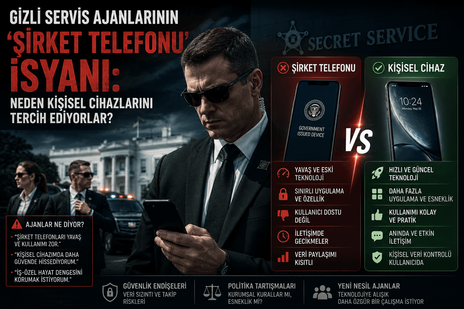 Gizli Servis Ajanlarının 'Şirket Telefonu' İsyanı: Neden Kişisel Cihazlarını Tercih Ediyorlar?