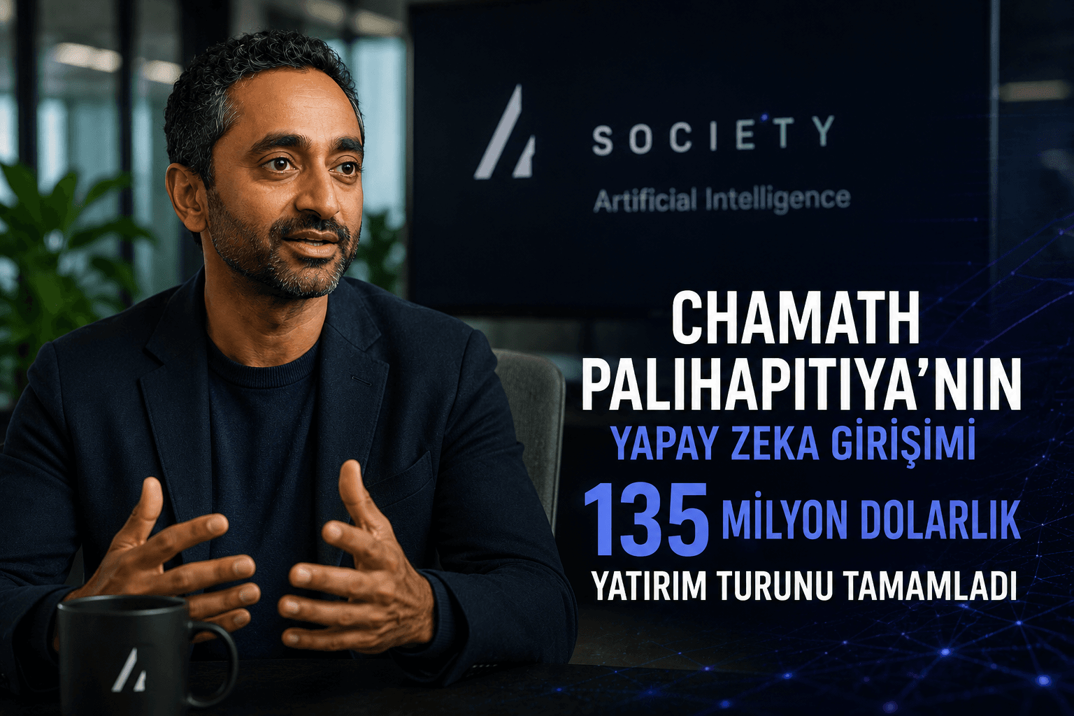 Chamath Palihapitiya'nın Yapay Zeka Girişimi 135 Milyon Dolarlık Yatırım Turunu Tamamladı