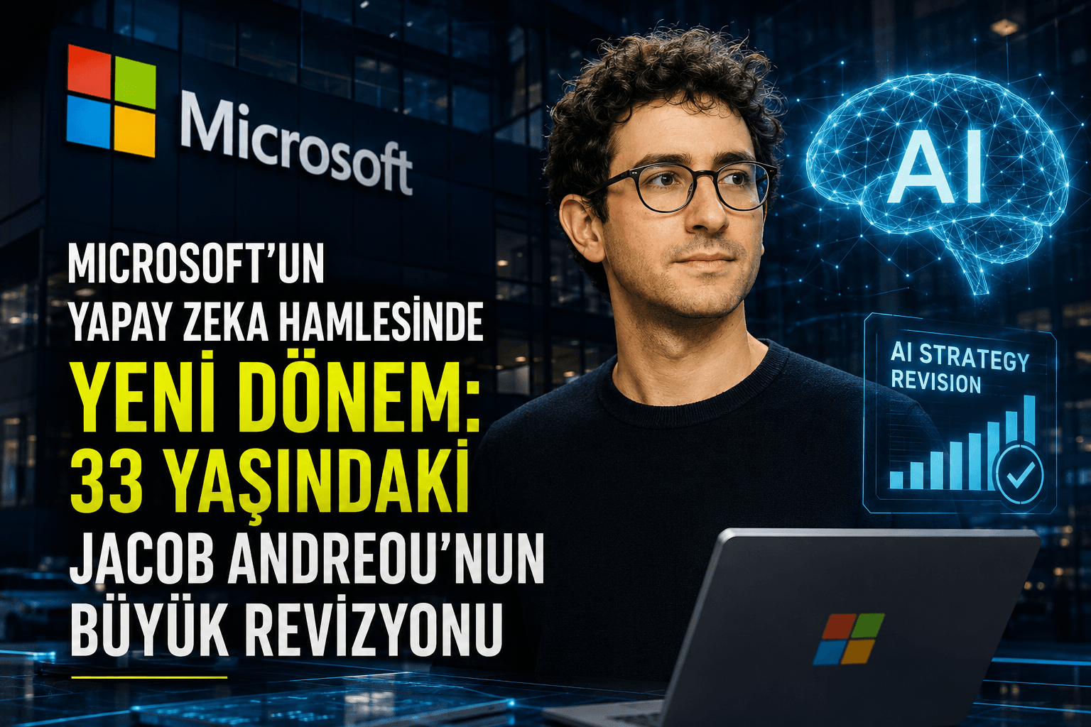 Microsoft'un Yapay Zeka Hamlesinde Yeni Dönem: 33 Yaşındaki Jacob Andreou'nun Büyük Revizyonu