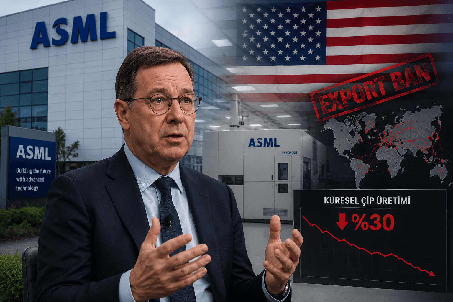 ASML CEO'su Fouquet: ABD'nin DUV Yasakları Küresel Çip Üretimini %30 Felç Edebilir