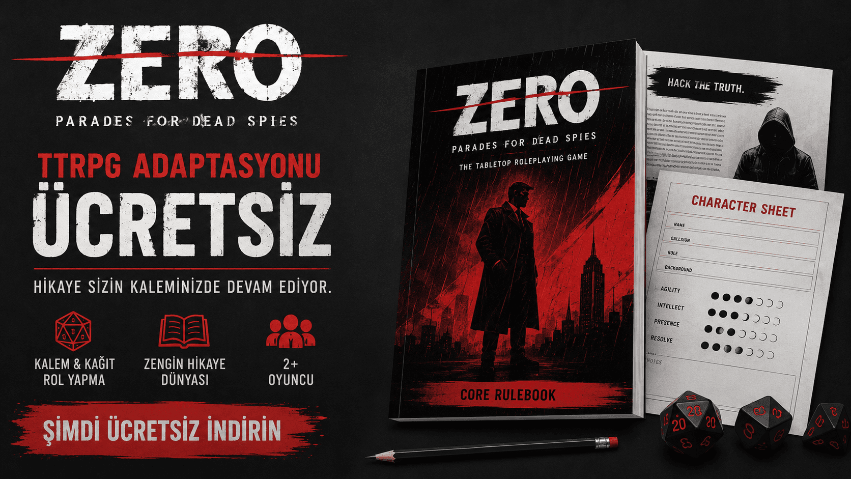 2026’nın En İyi Oyunu 'Zero Parades' Şimdi Masaüstü RPG Olarak Ücretsiz!